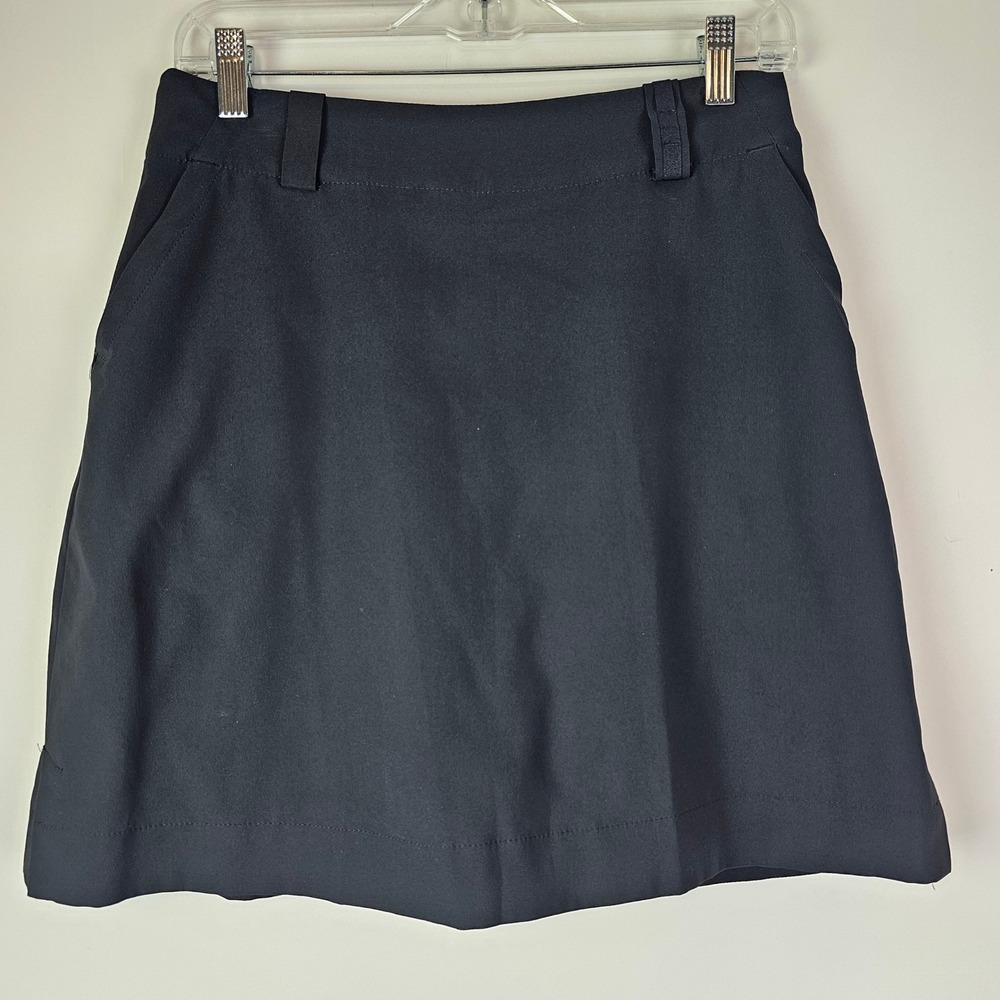 Nike Golf Fit Dry Black Skort Womens Size 2 Active Athletic Skirt